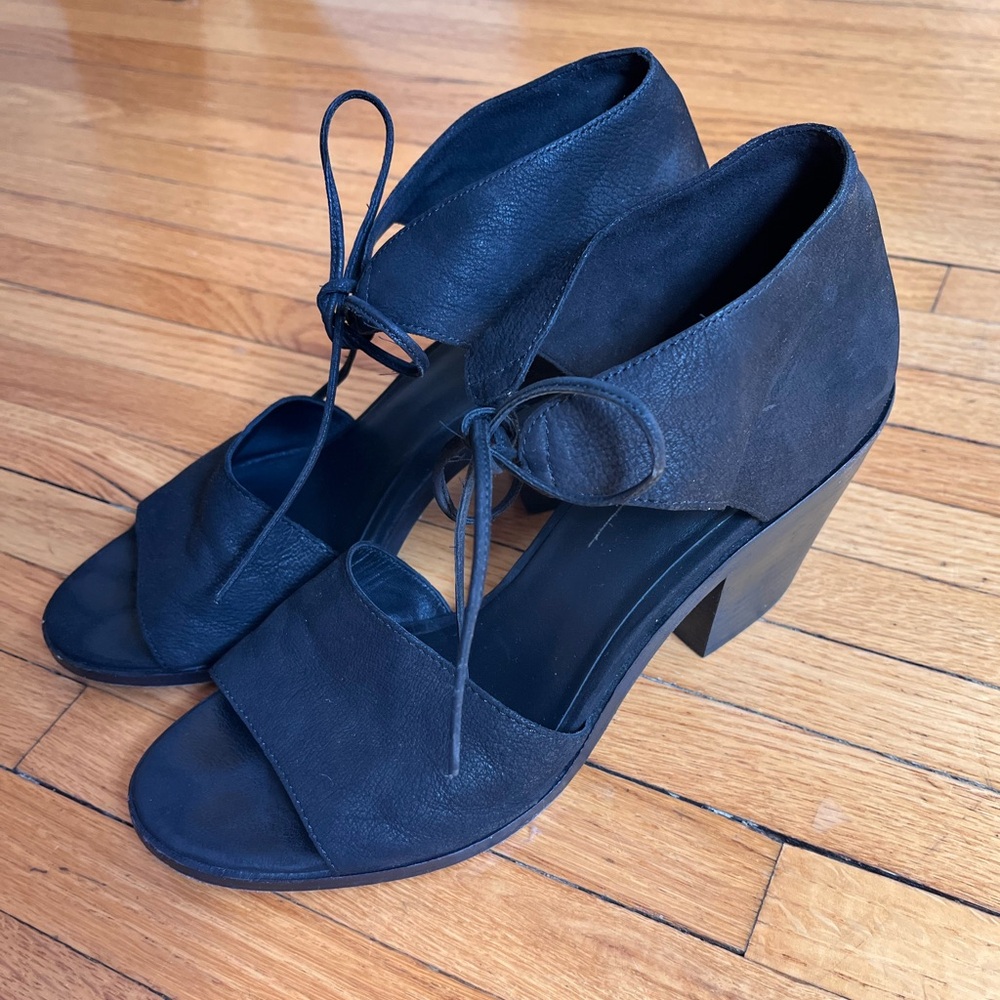 Eileen Fisher open toe heels